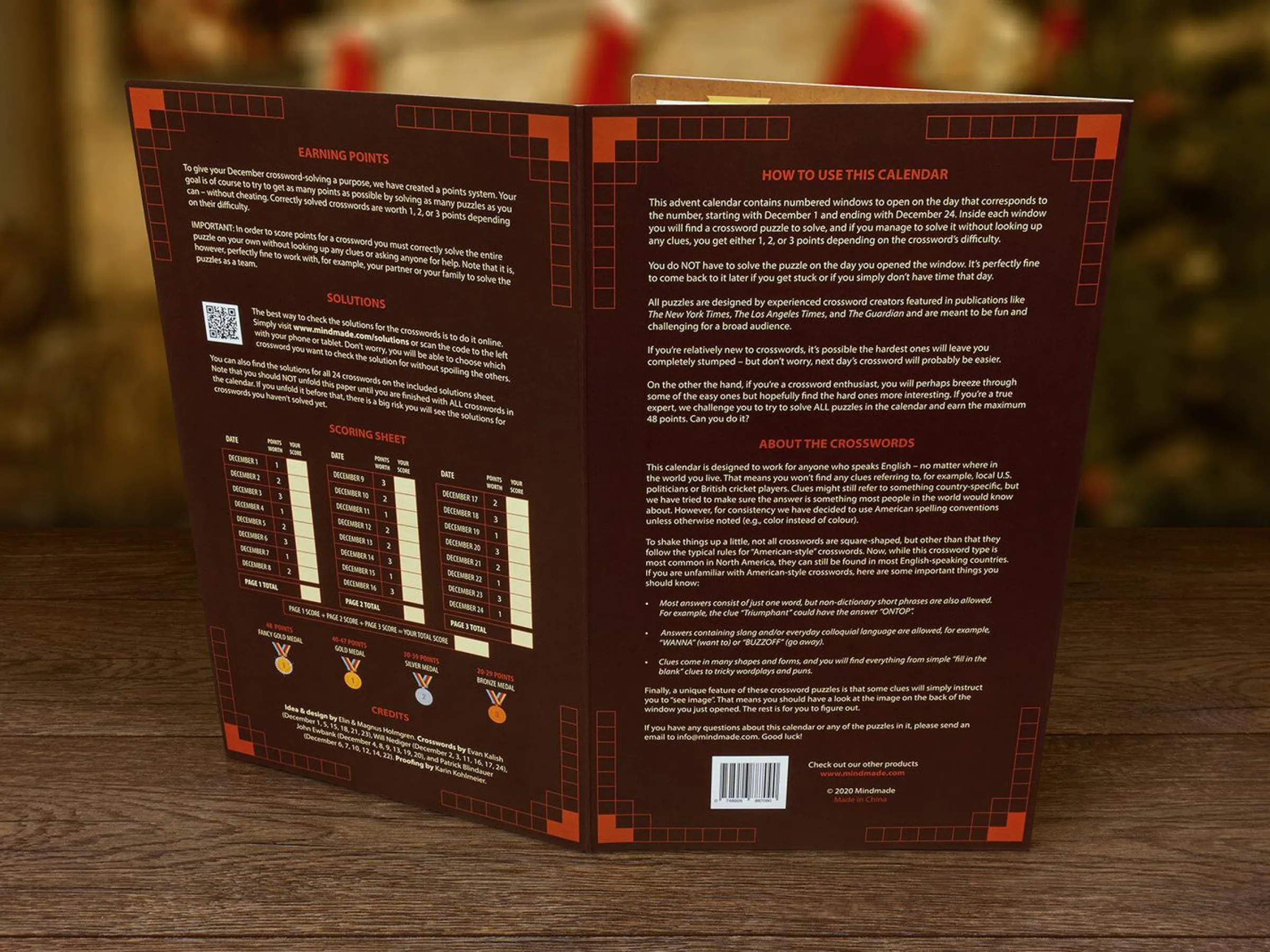 Adventskalender för Korsordsälskare (Engelska)