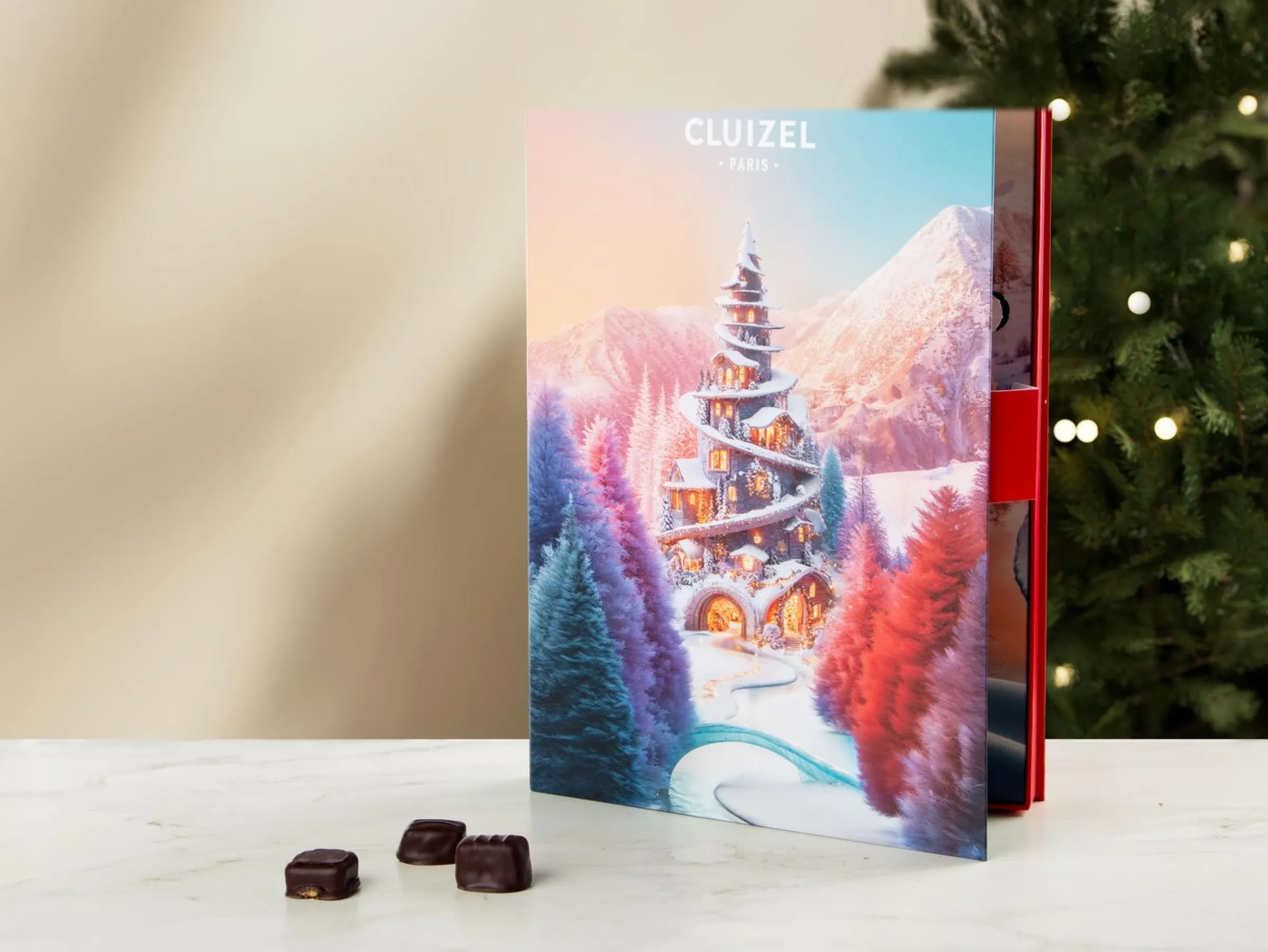 Adventskalender med Praliner - Cluizel