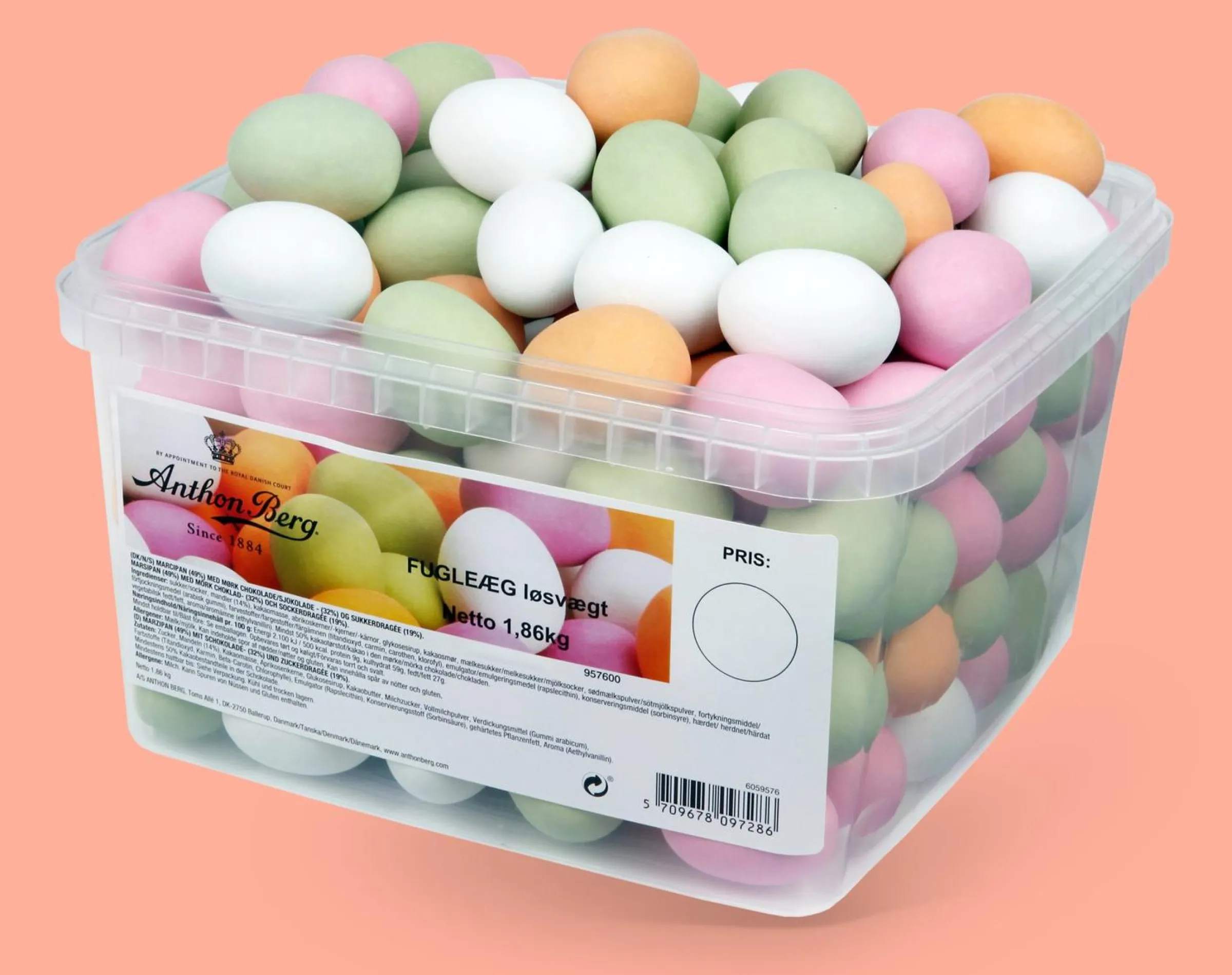 Anthon Berg Marsipanägg Lösgodis 1,8 kg