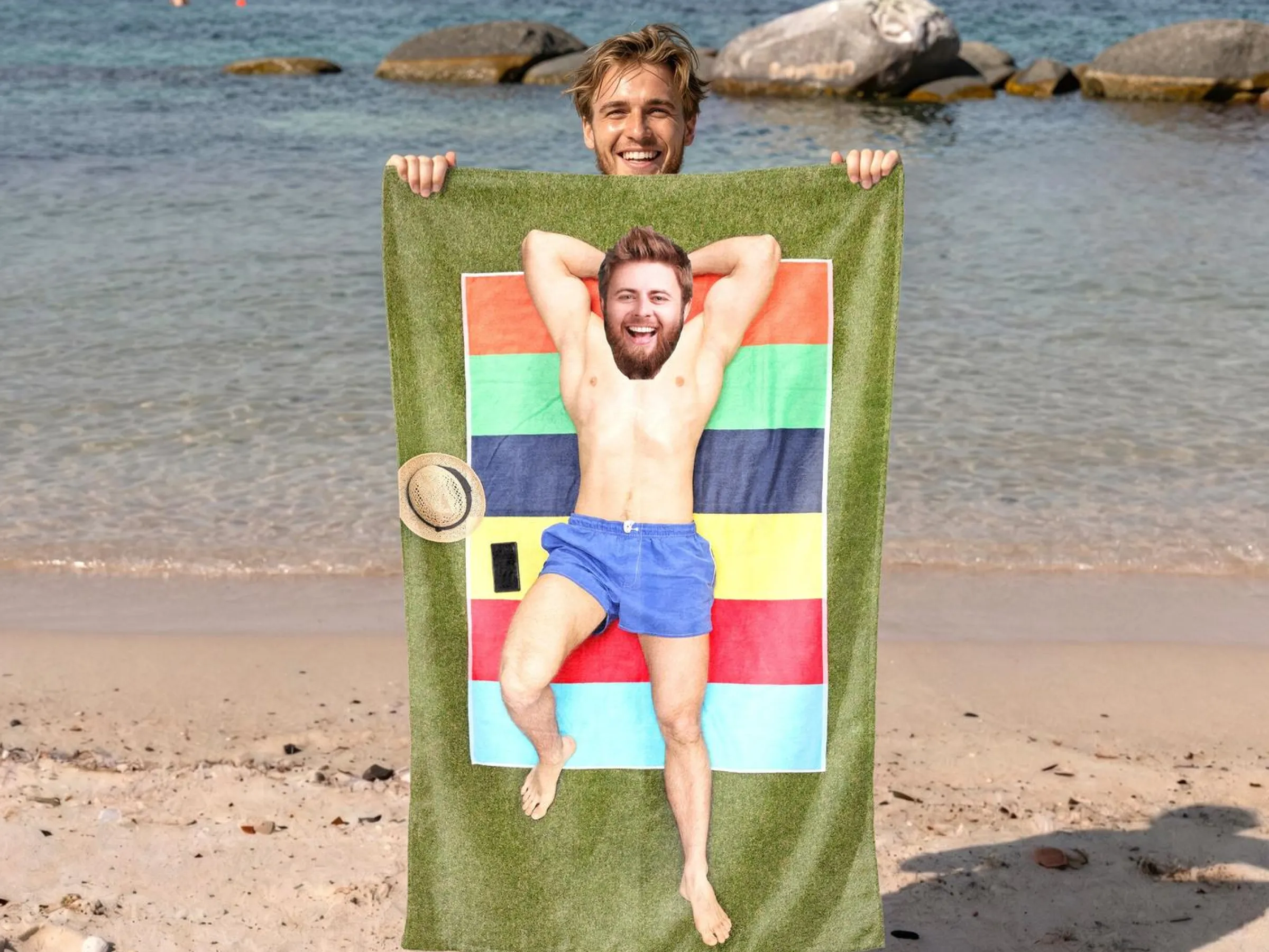 Badlakan med Eget Foto - Roligt Tryck