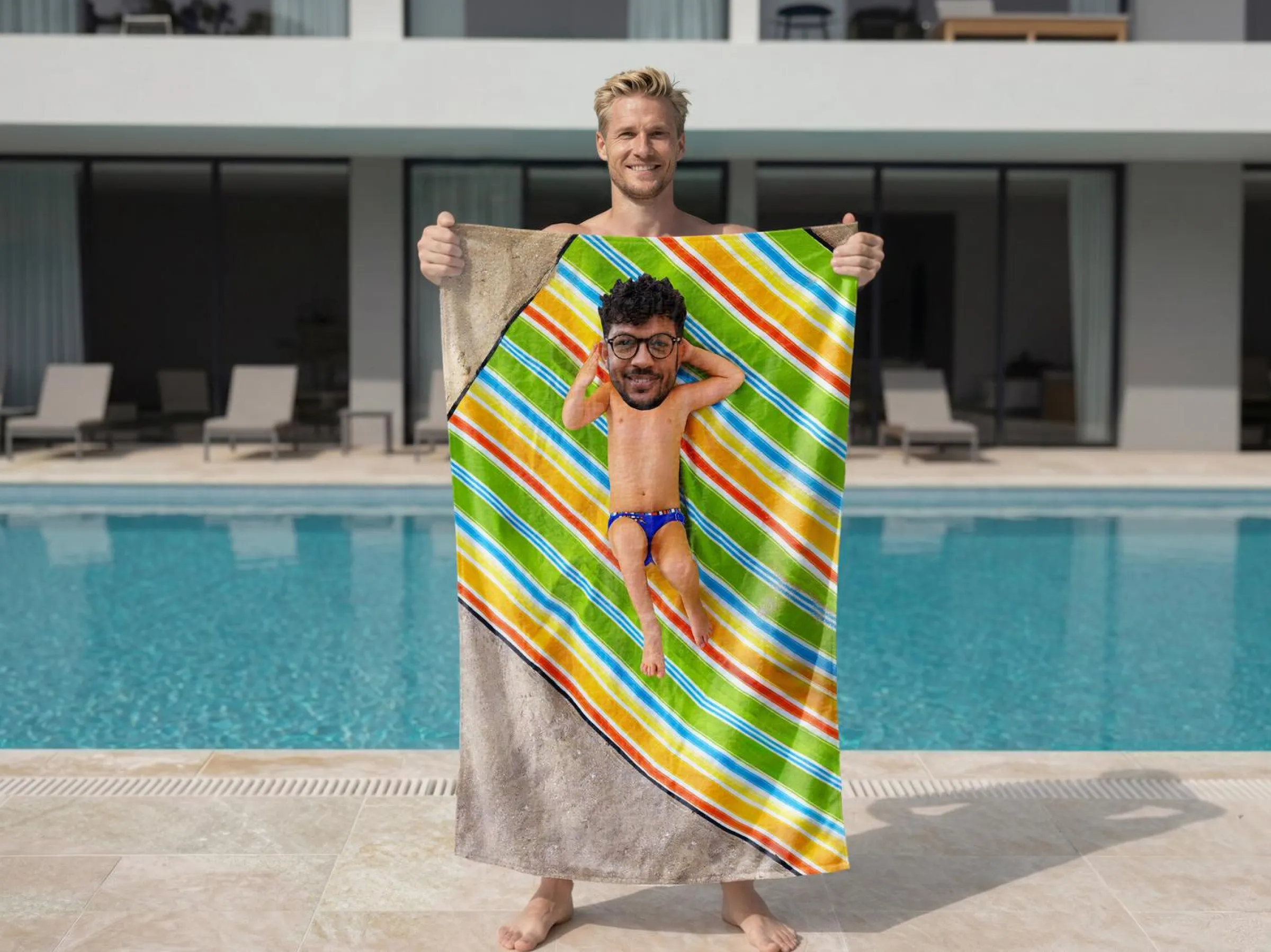 Badlakan med Eget Foto - Roligt Tryck