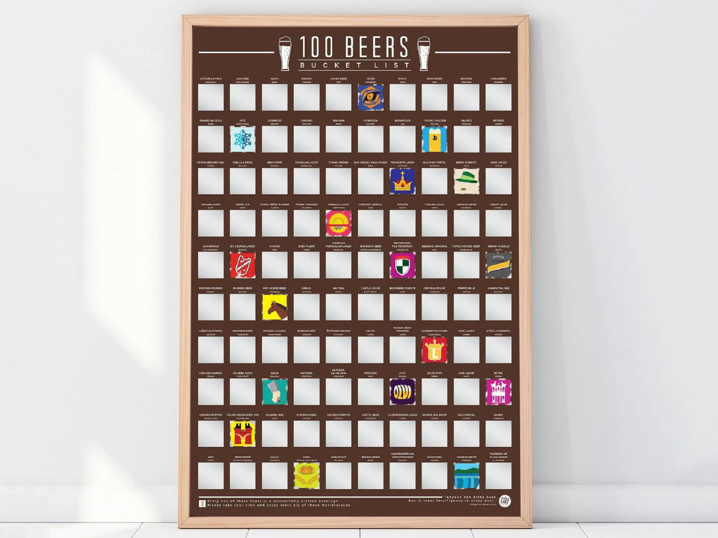 100 Beers Skrapaffisch