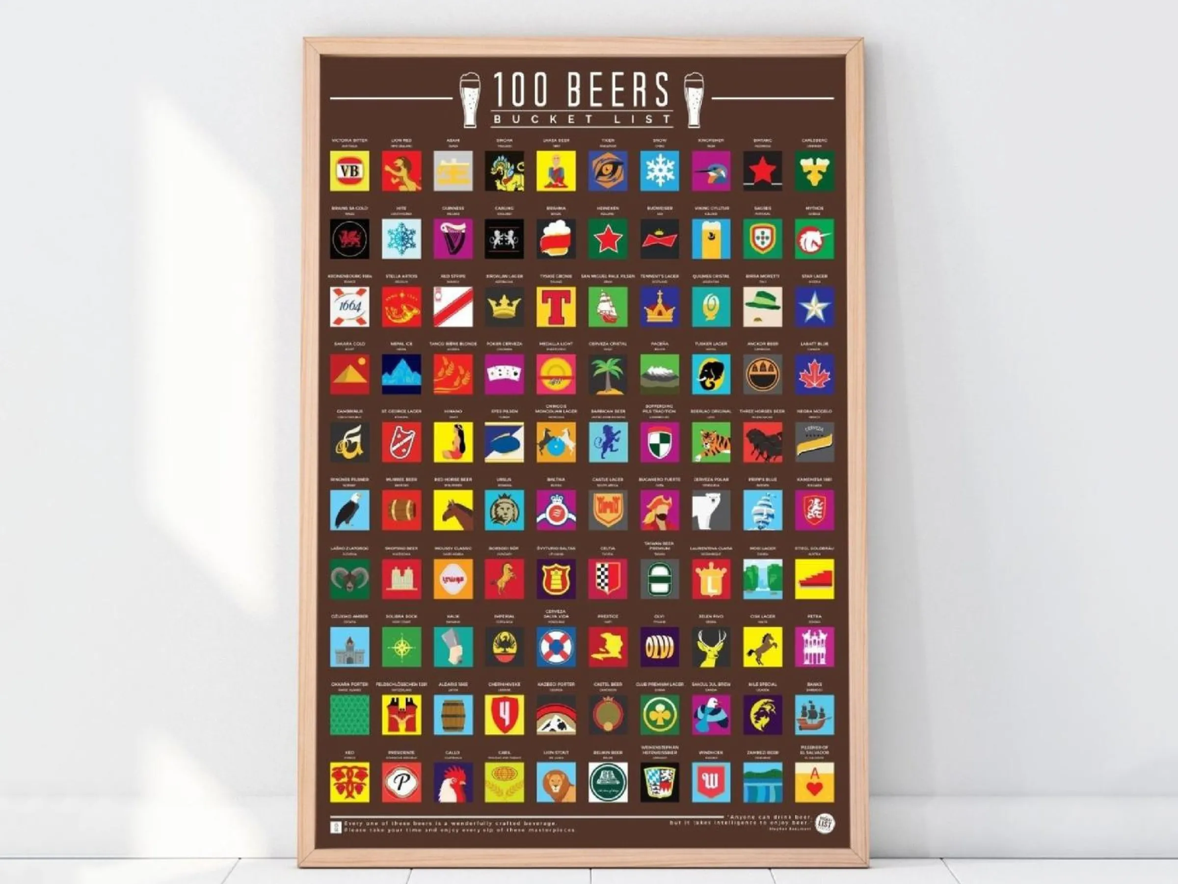 100 Beers Skrapaffisch