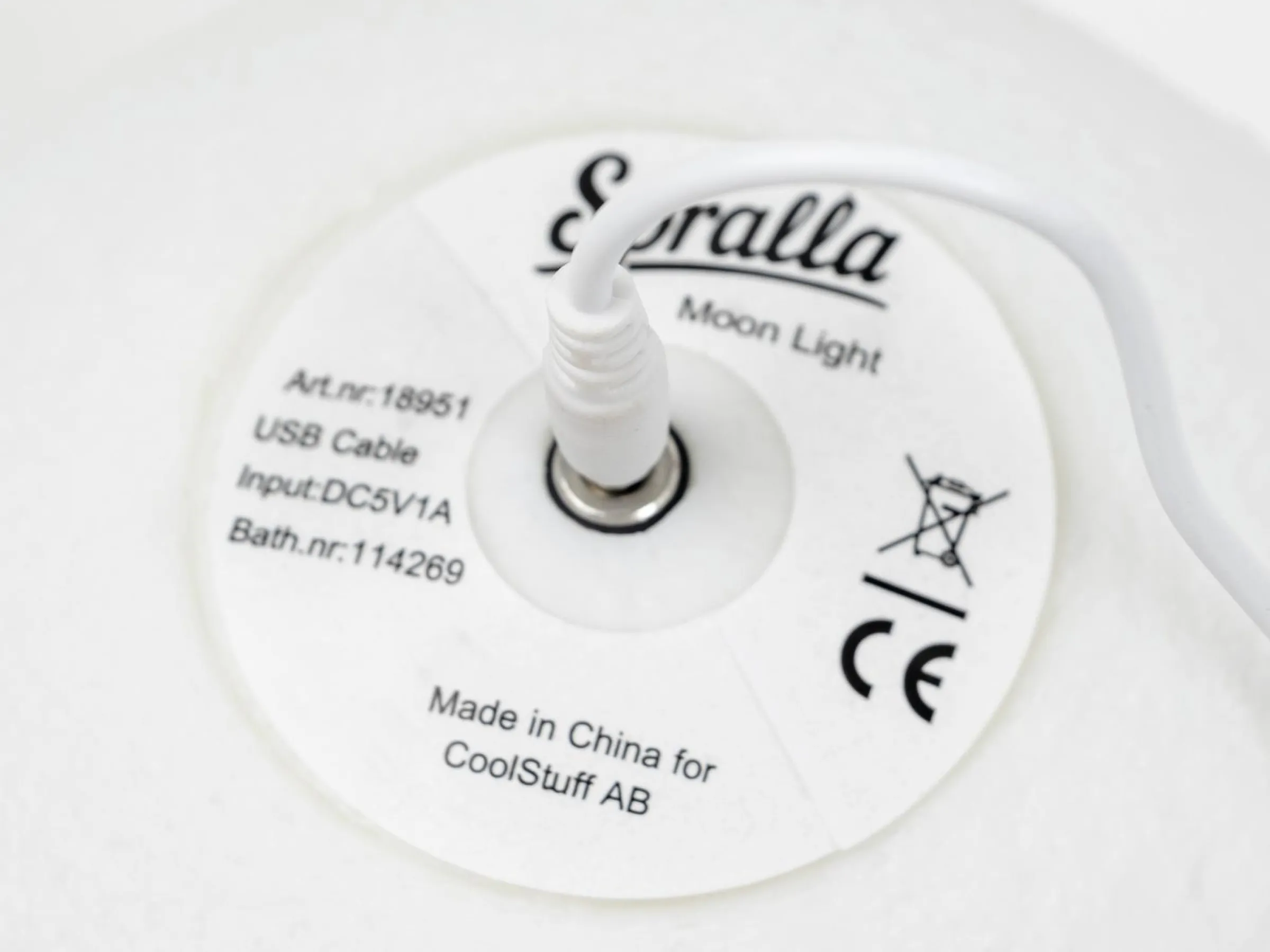 3D-månlampa - 15 cm - 16 Färger - Spralla