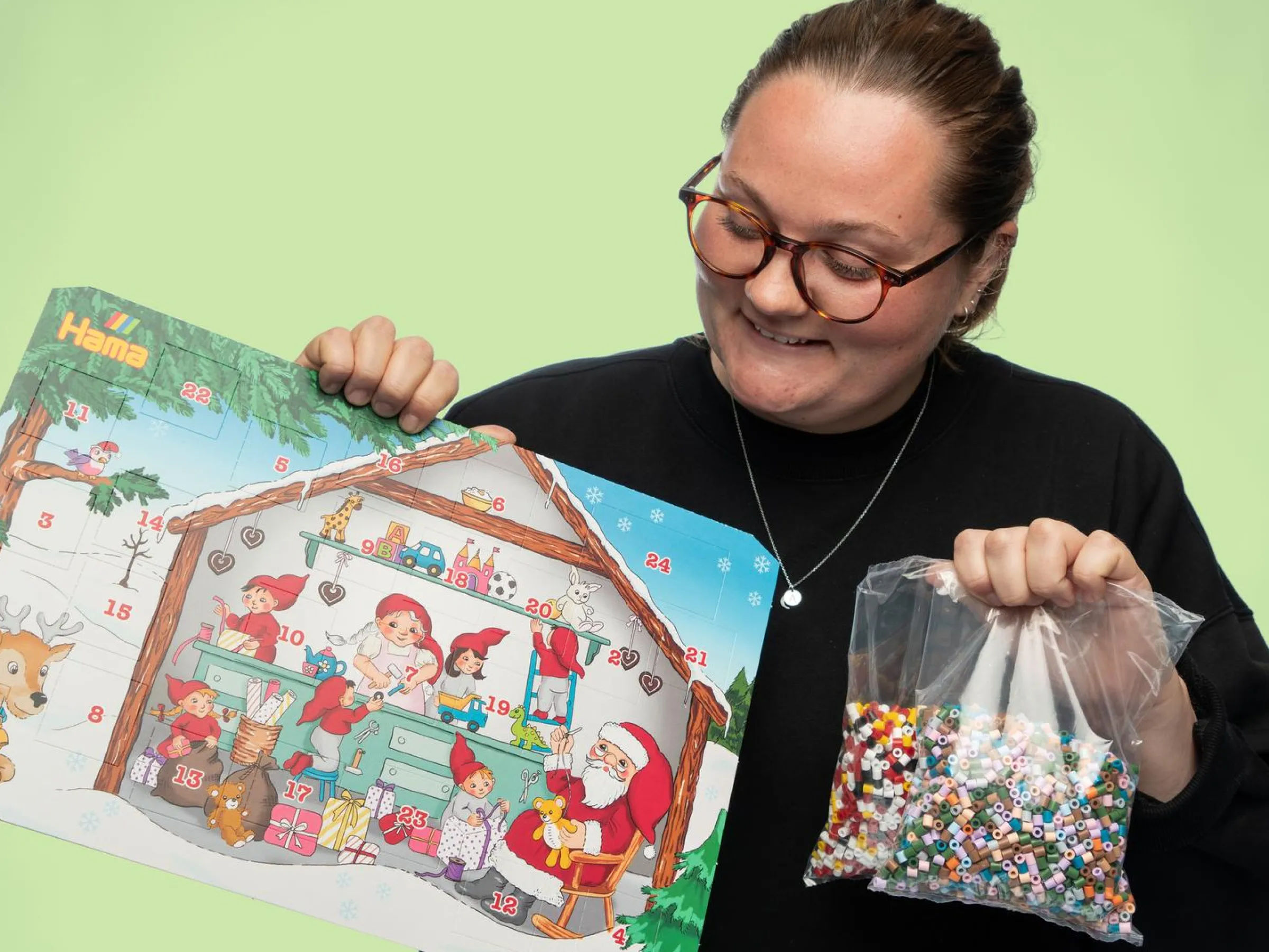Hama Midi Adventskalender med Pärlor