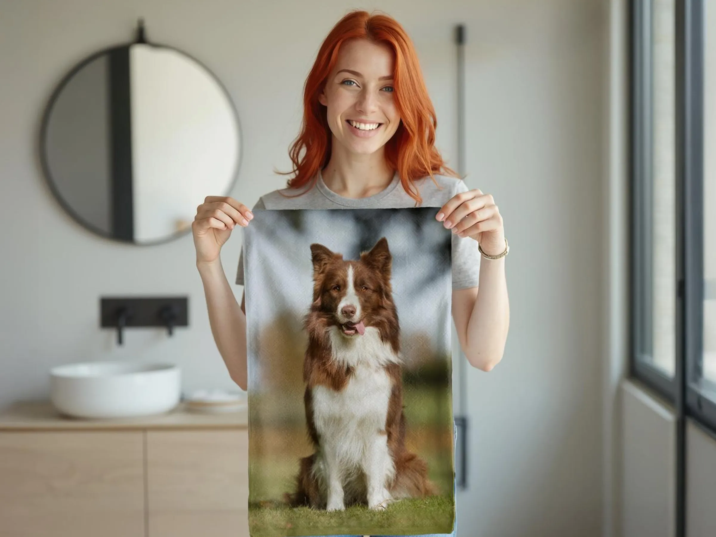 Handduk med Eget Foto