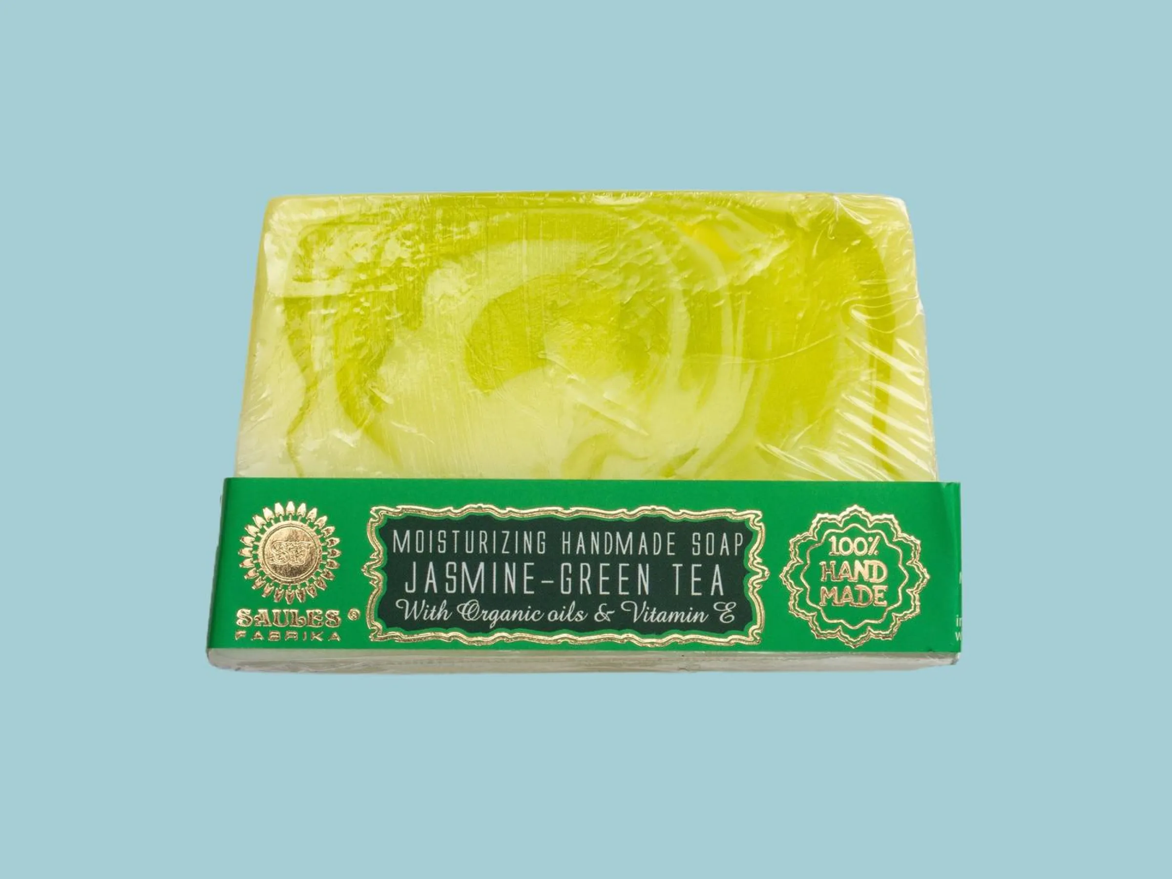 Handgjord Tvål - Green Tea with Jasmine - Saules Fabrika