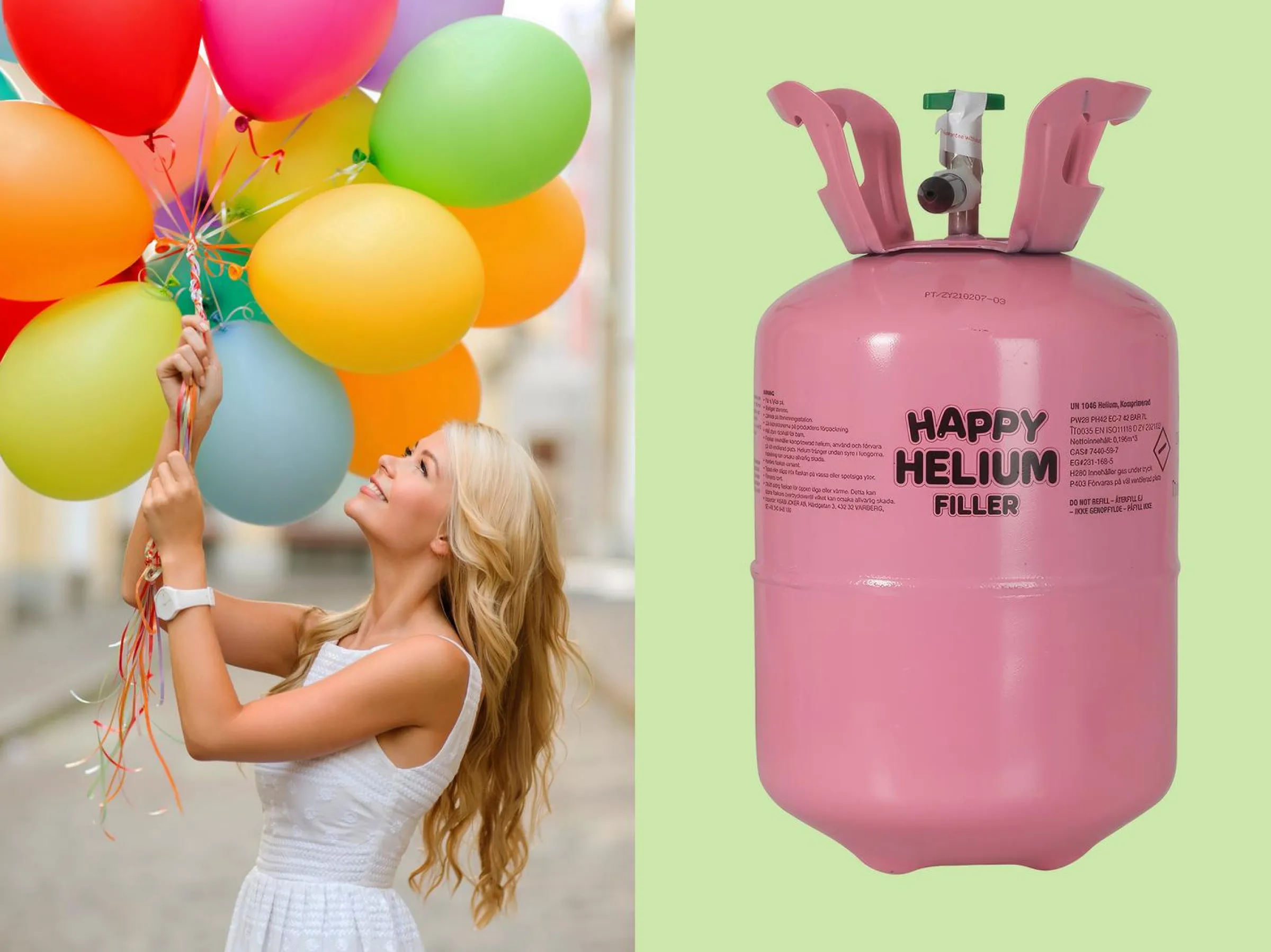 Helium på Tub 7 L