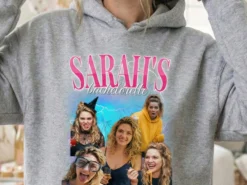 Hoodie med Fotocollage - 90s Design