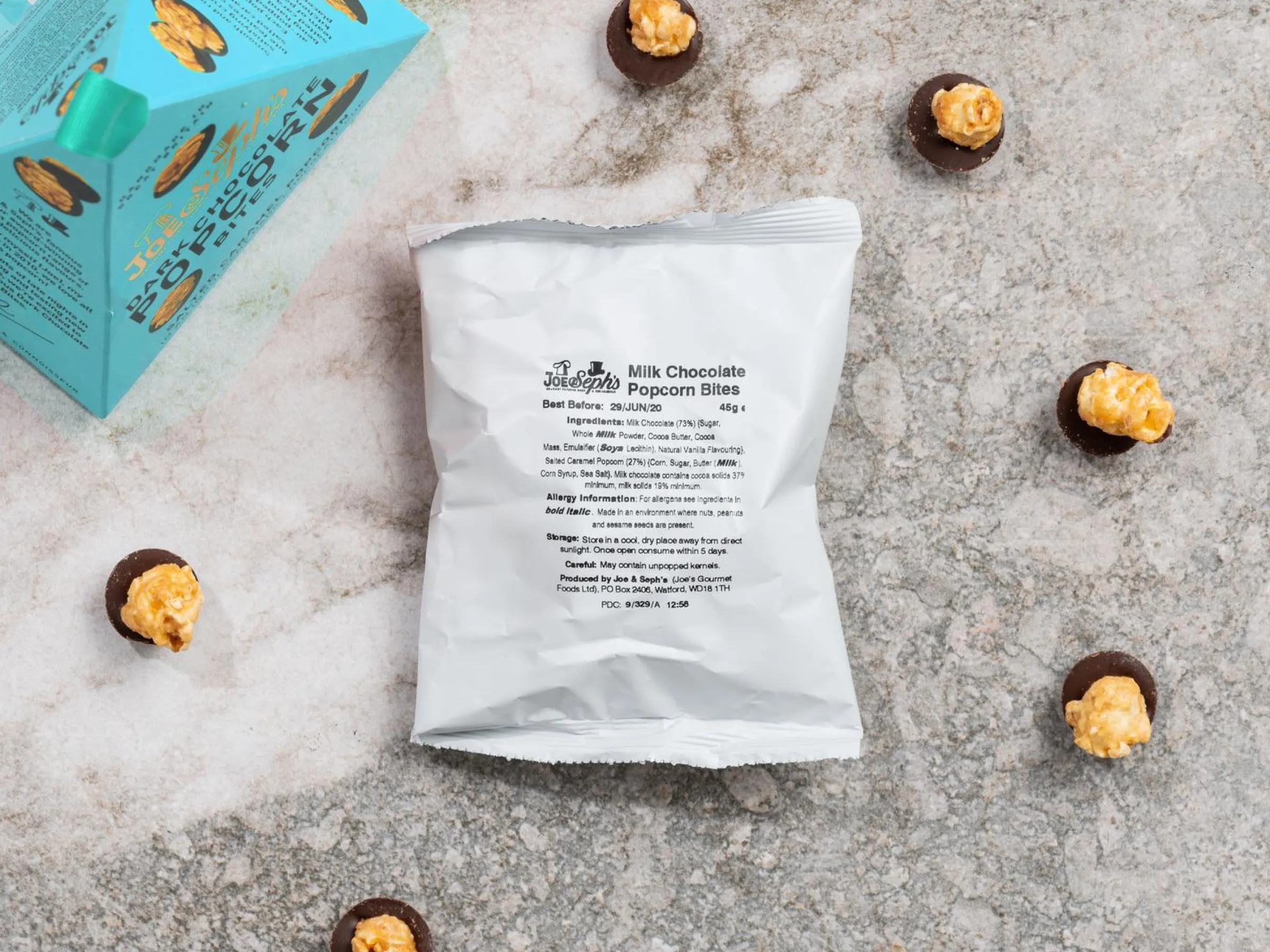 Joe & Seph’s Karamelliserade Popcorn med Mjölkchoklad