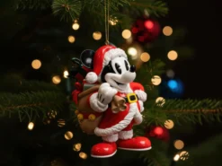 Julgranspynt Musse Pigg Vintage Jultomte