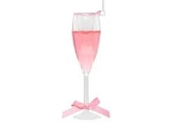Julgranspynt Rosa Champagneglas