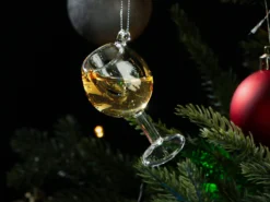Julgranspynt Vinglas Vitt Vin
