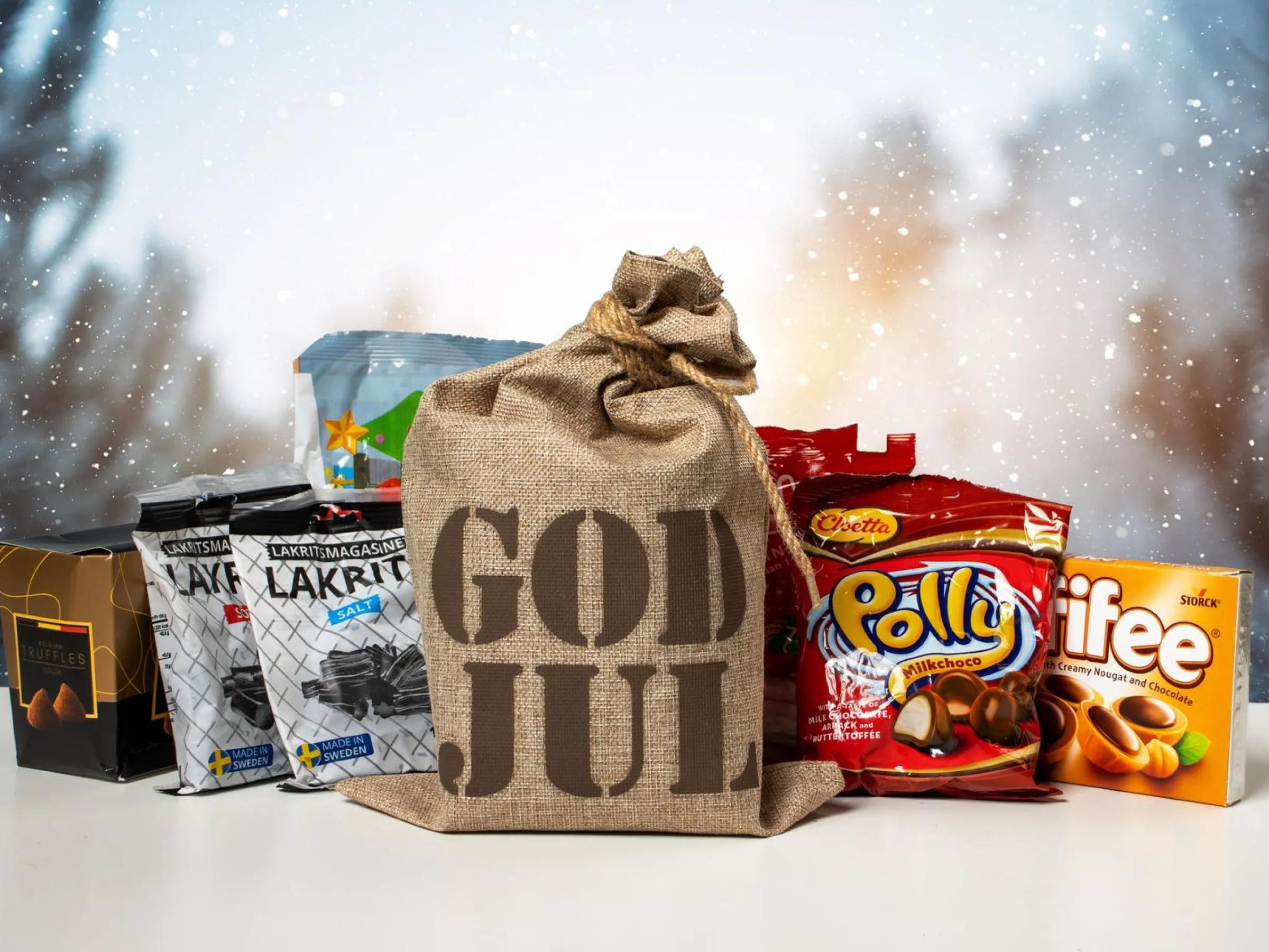 Julsäck med Godis