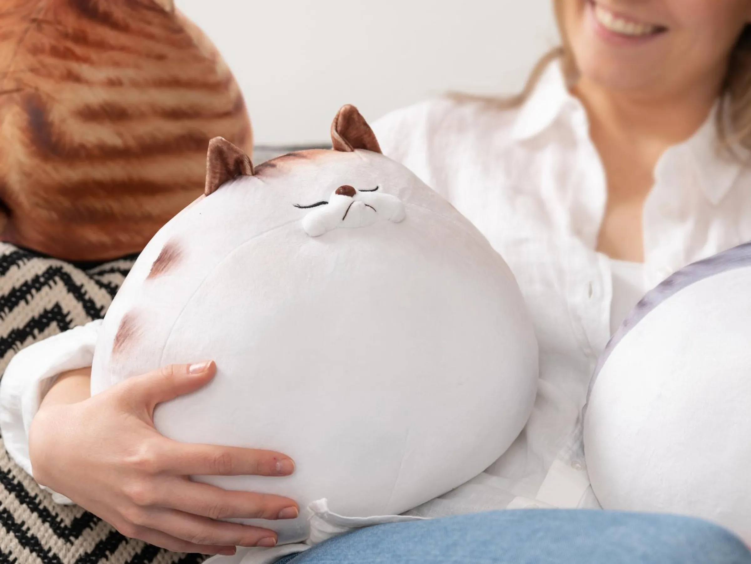 Knubbig Katt-kudde