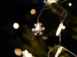 Ljusslinga Snöflingor 3m