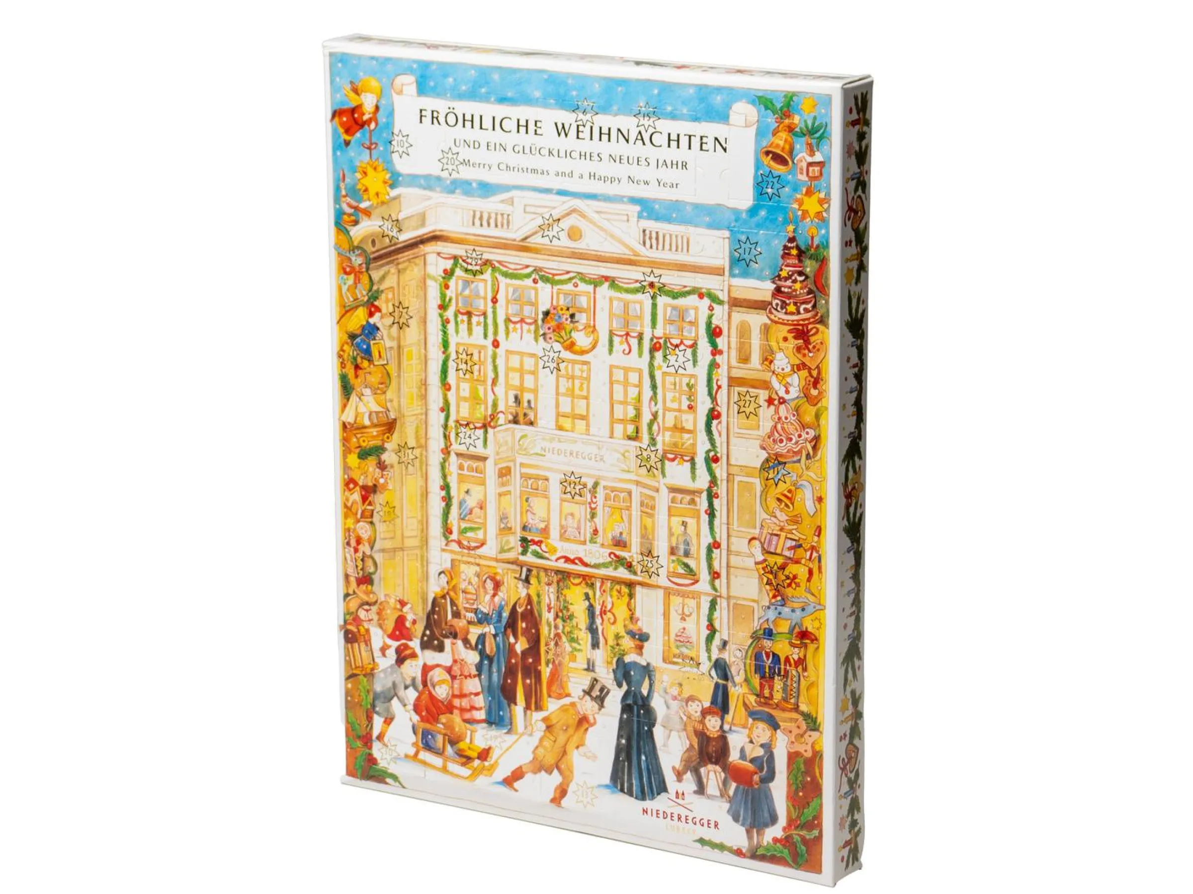 Marsipankalender med 32 Luckor - Niederegger