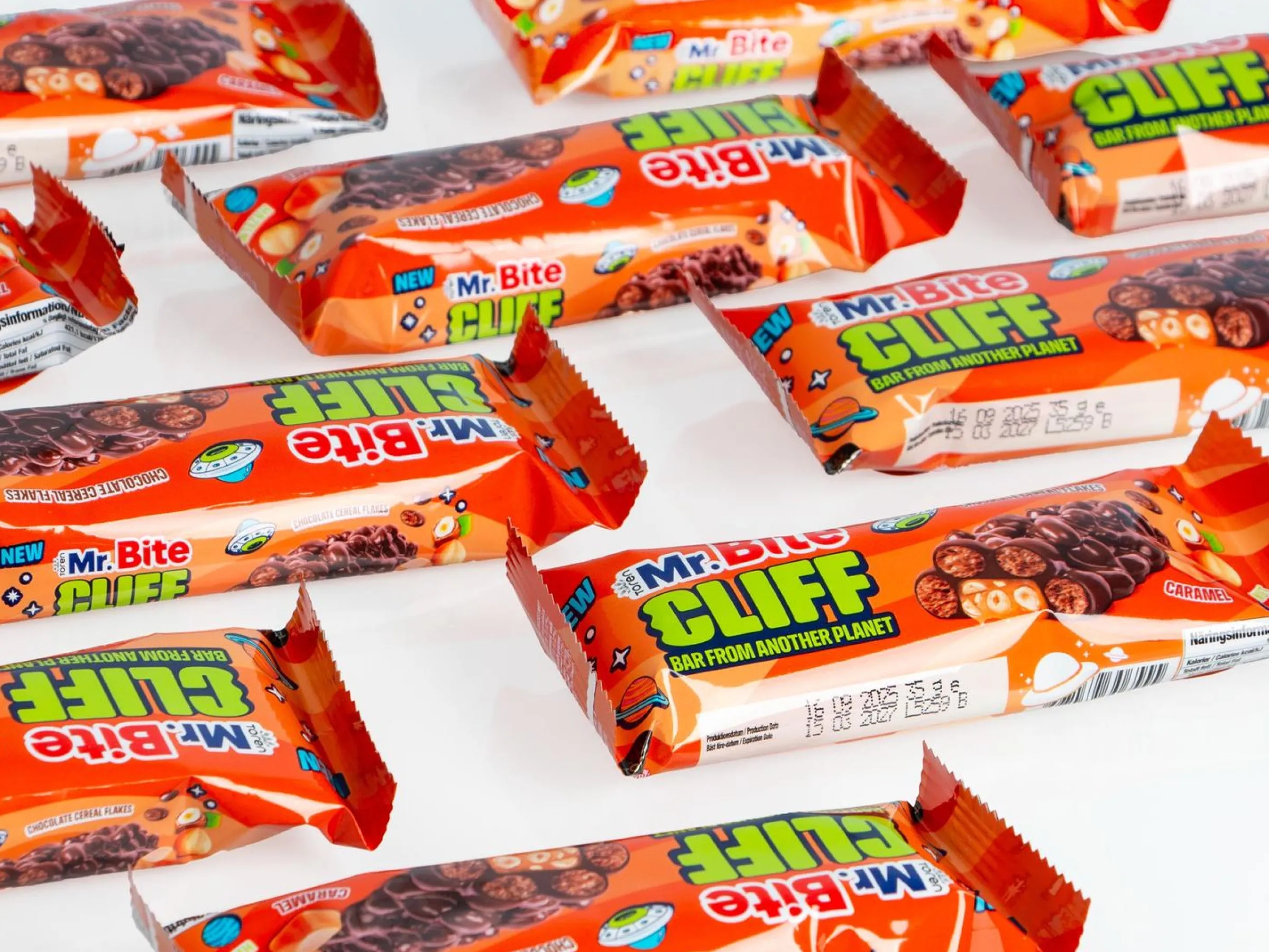 Mr. Bite Cliff Chokladbars med Karamell/Hasselnöt 24-pack