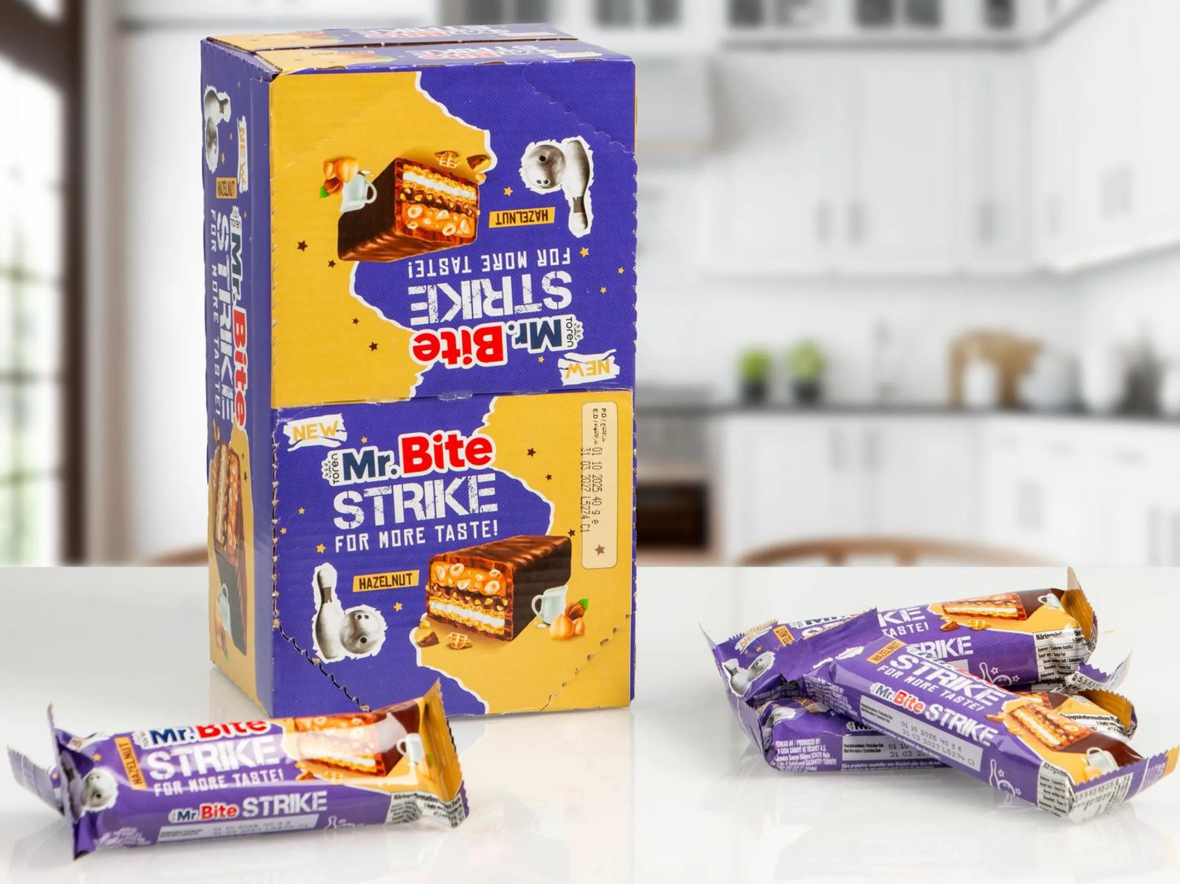 Mr. Bite Strike Chokladbars med Hasselnöt 24-pack