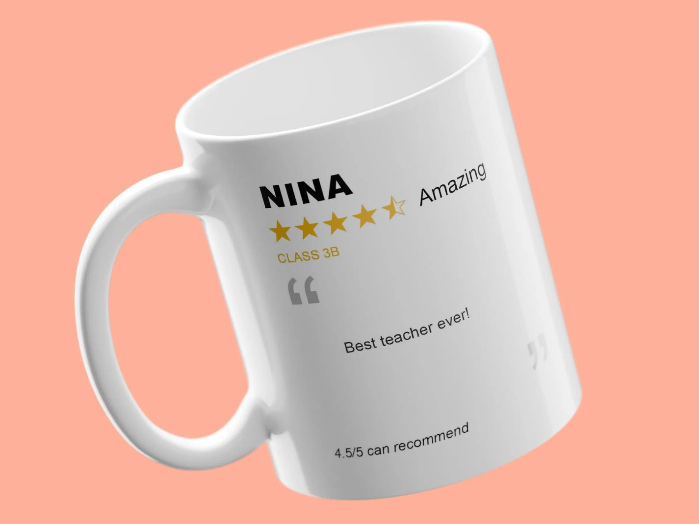 Mugg med Text - Recension