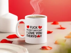Mugg med Tryck - F*ck Valentines Day
