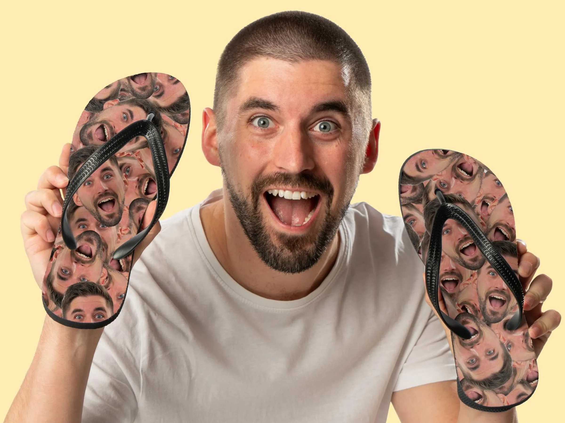 Personliga Flip-flops med Foto - Multiface