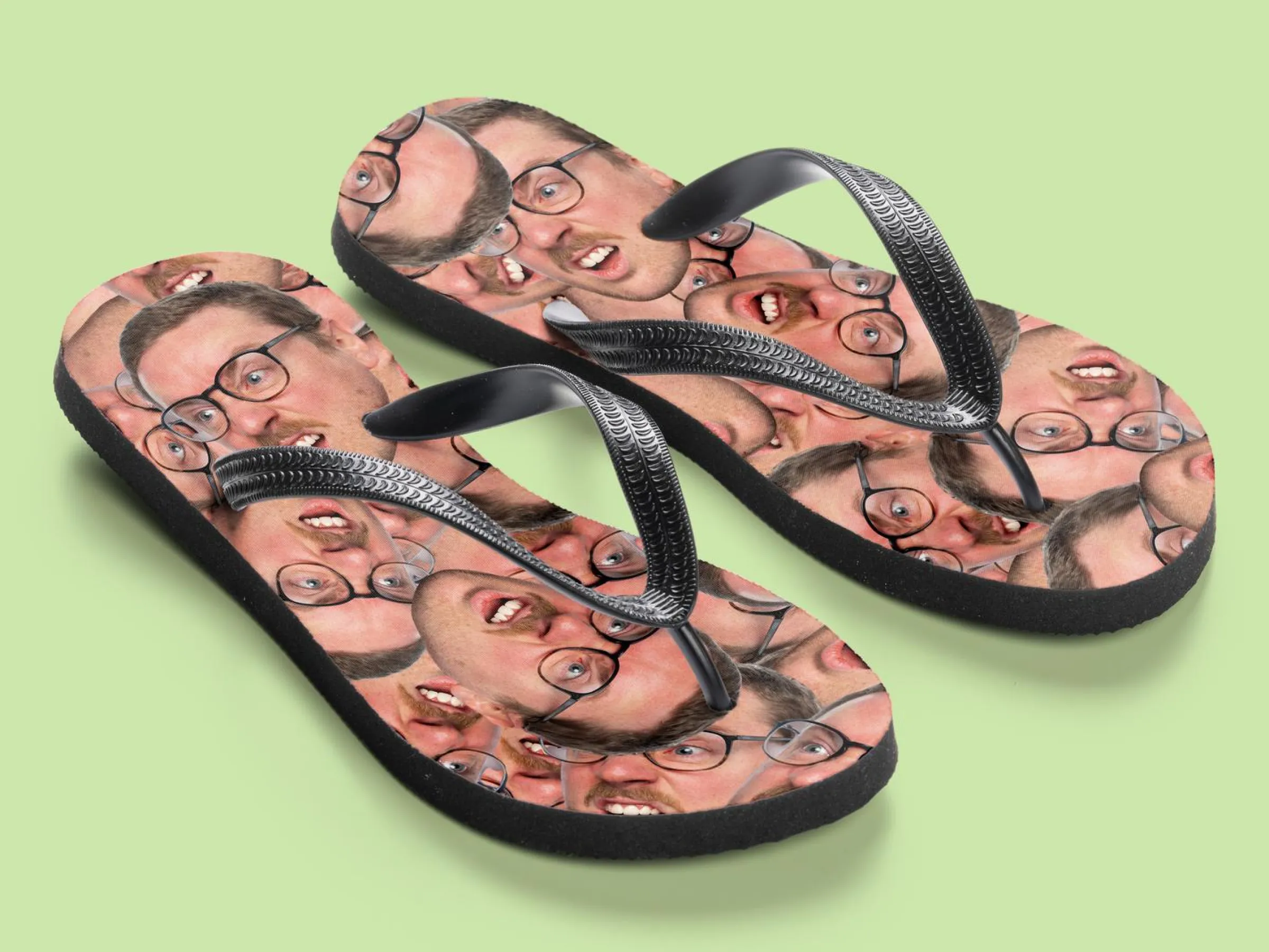 Personliga Flip-flops med Foto - Multiface