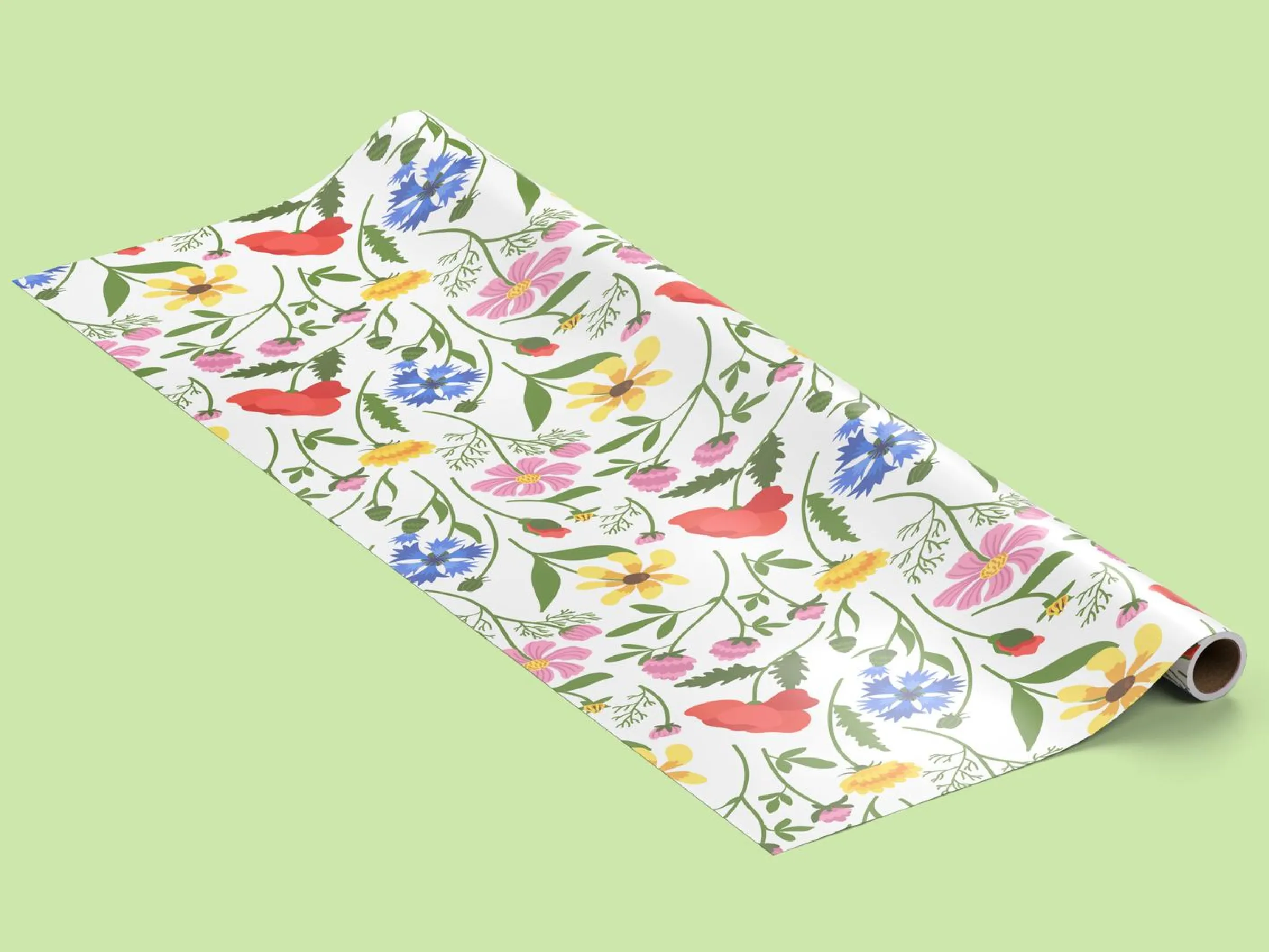 Presentpapper - Sommarblommor