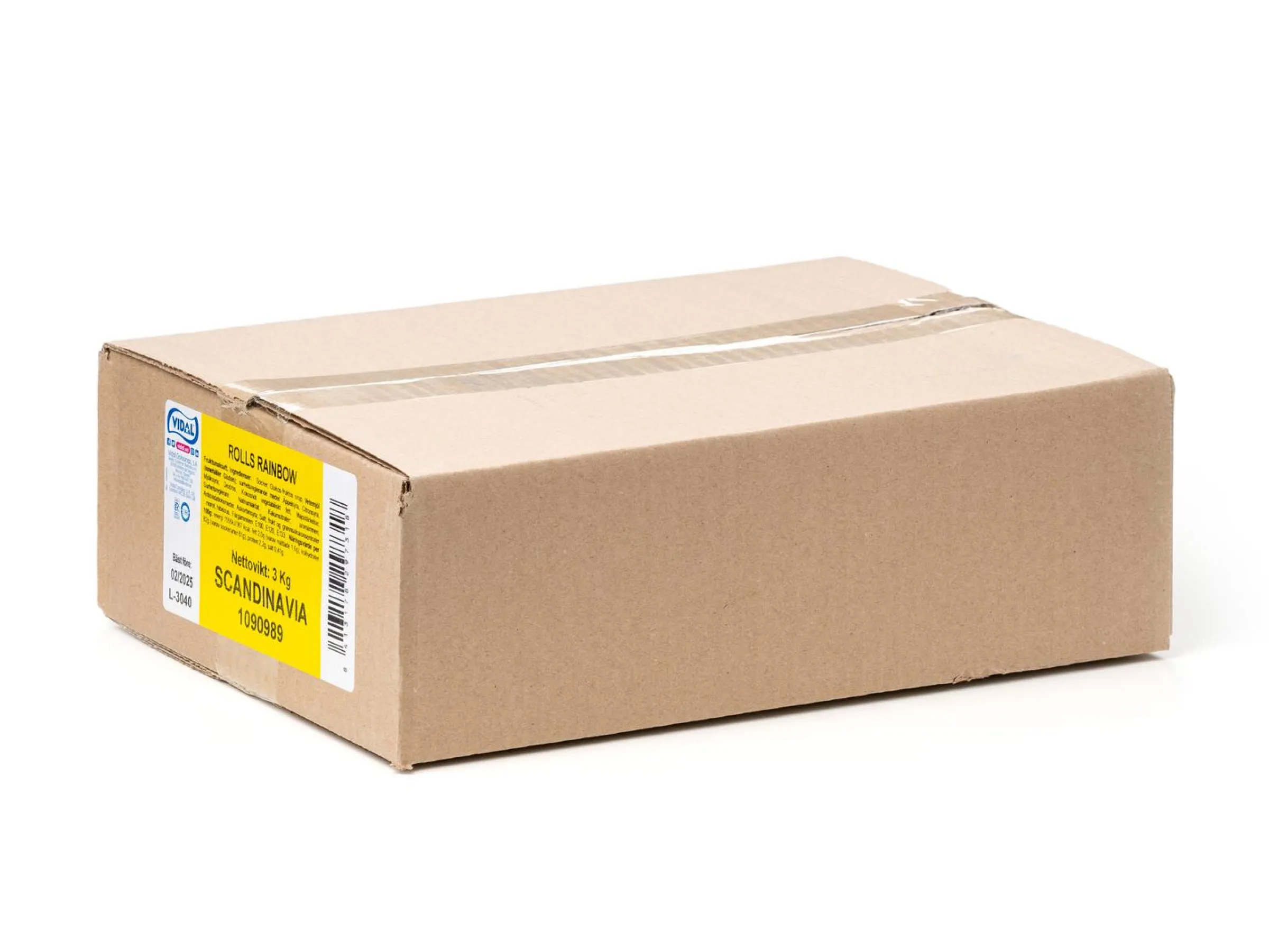 Regnbågsrullar Lösgodis 3 kg