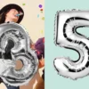 Sifferballong Silver 5