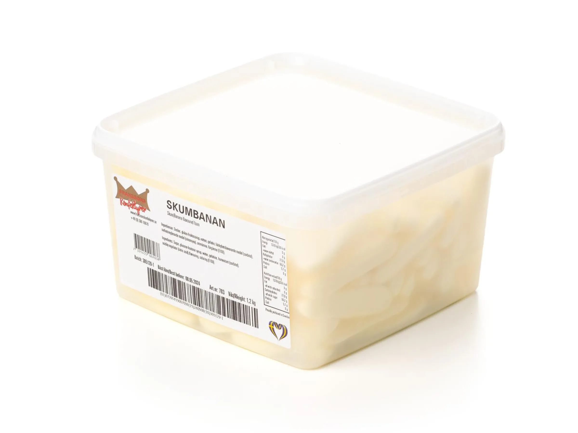 Skumbananer Lösgodis 1,2 kg
