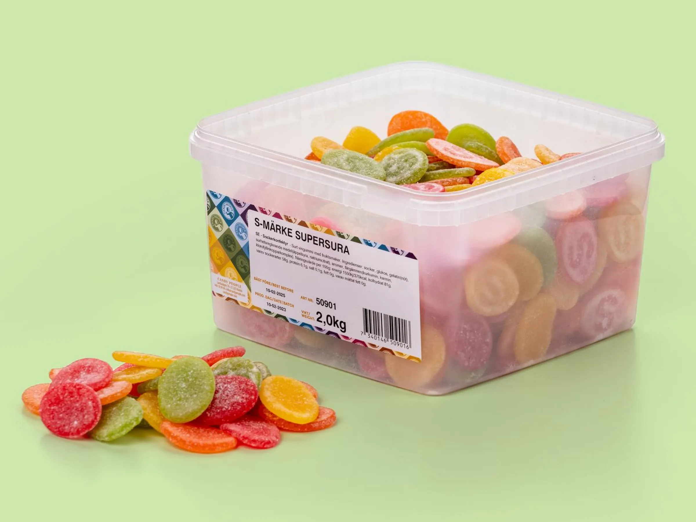 S-märke Supersurt Lösgodis 2 kg