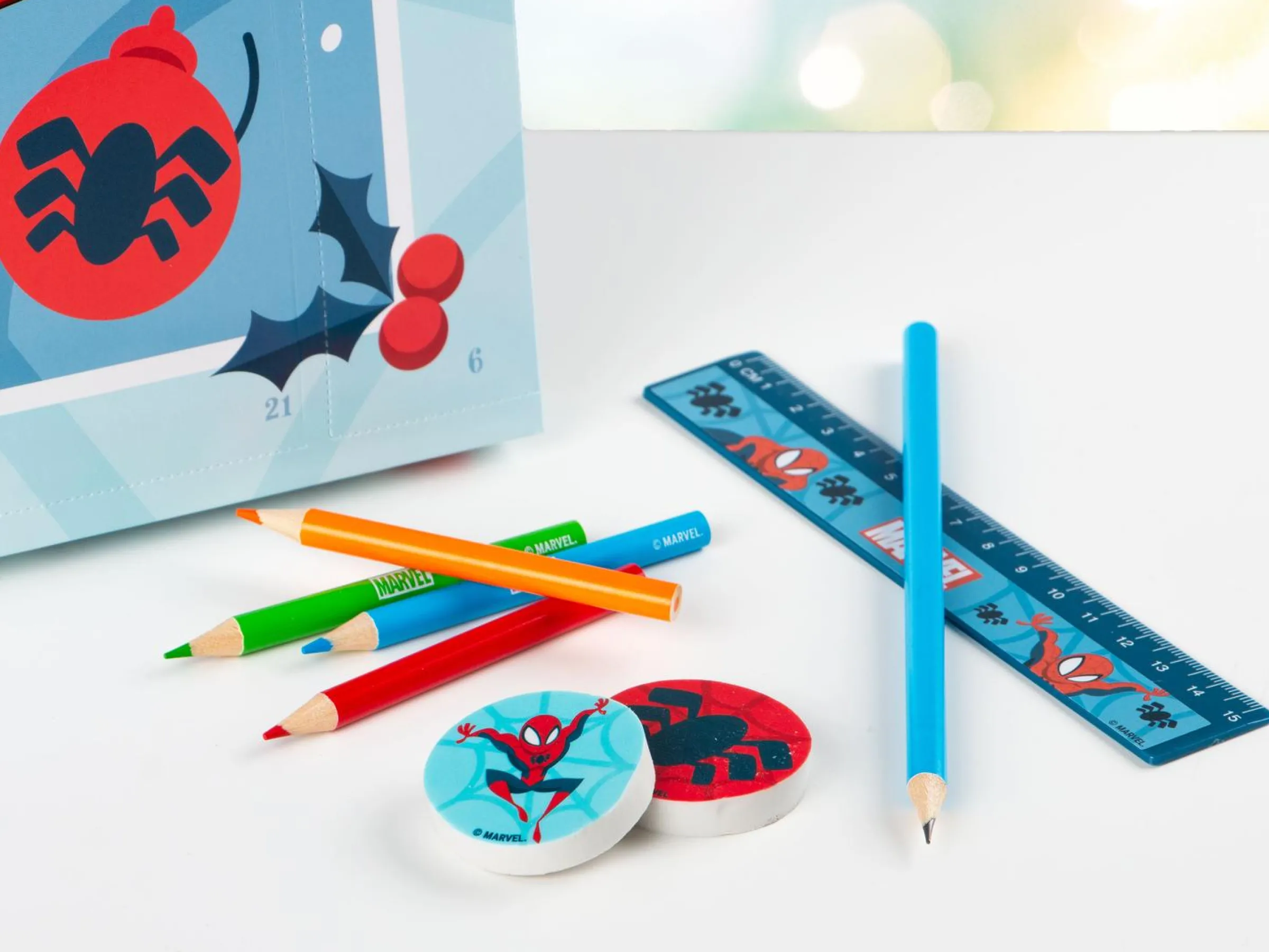 Spiderman Adventskalender Skrivtillbehör