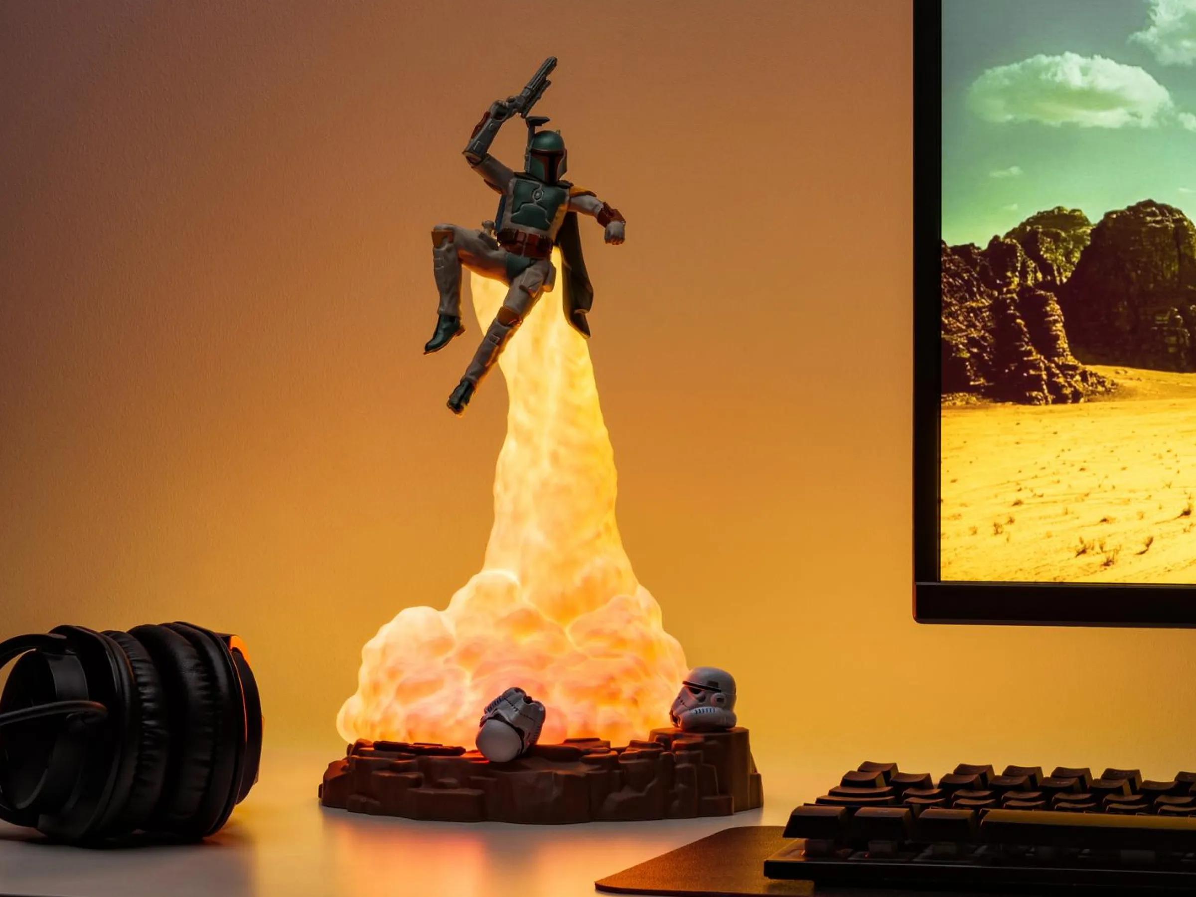 Star Wars Boba Fett Lampa