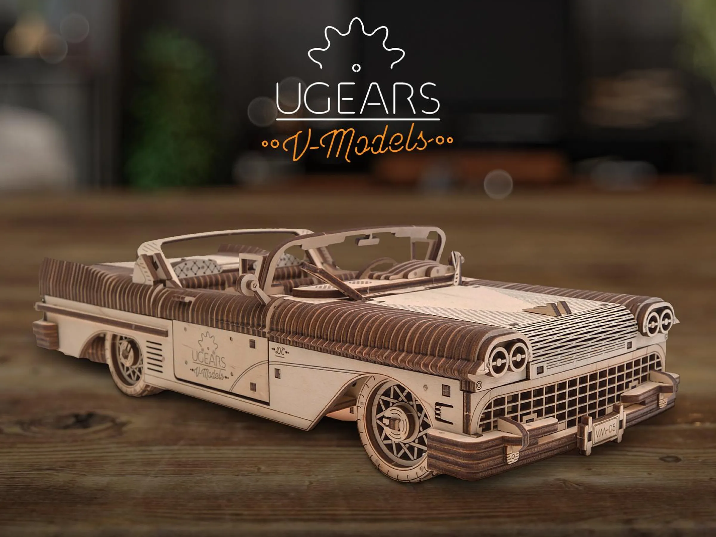 Ugears 3D-pussel i Trä - Cabriolet