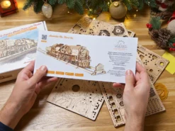 Ugears 3D-pussel i Trä - Tåg