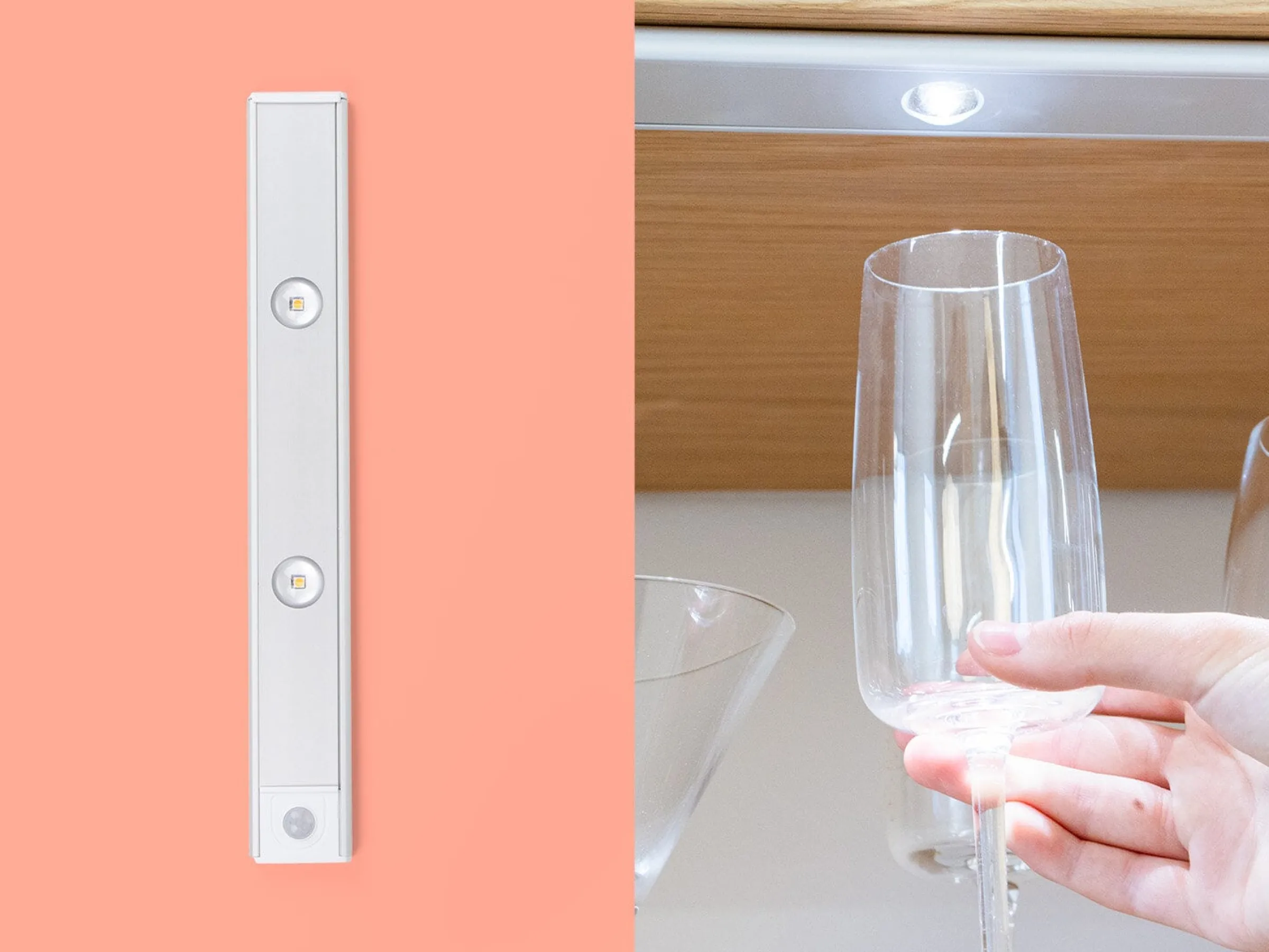 Uppladdningsbar LED-lampa med rörelsesensor